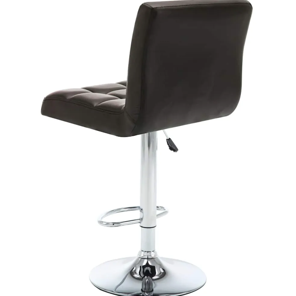 vidaXL Barstoelen 2 st kunstleer bruin