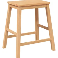 vidaXL Barstoelen 2 st massief hout rubber
