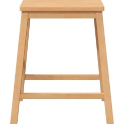 vidaXL Barstoelen 2 st massief hout rubber