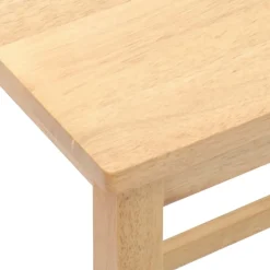 vidaXL Barstoelen 2 st massief hout rubber