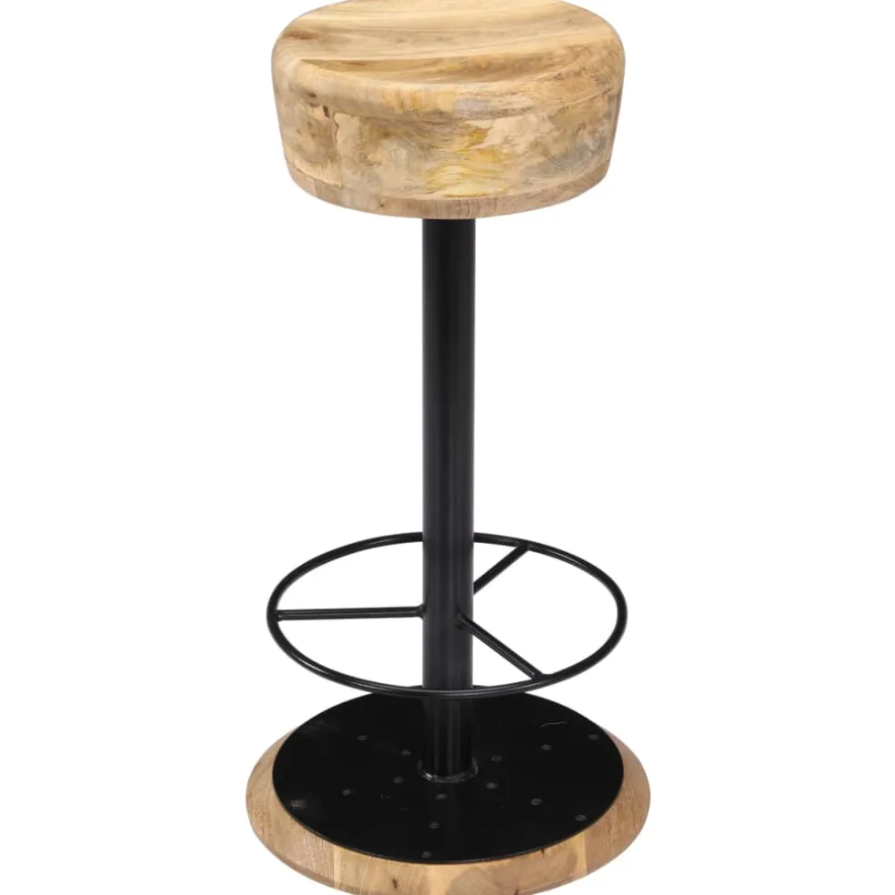 vidaXL Barstoelen 2 st massief mangohout