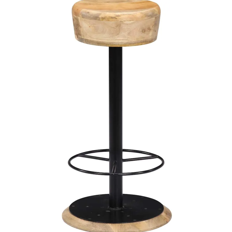 vidaXL Barstoelen 2 st massief mangohout
