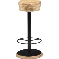 vidaXL Barstoelen 2 st massief mangohout
