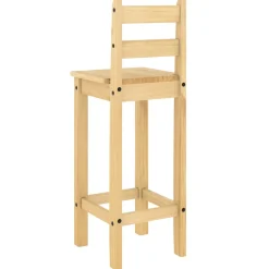vidaXL Barstoelen 2 st massief grenenhout