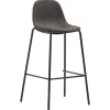 vidaXL Barstoelen 6 st stof donkergrijs