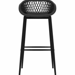 vidaXL Barstoelen 2 st zwart