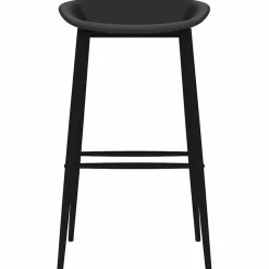 vidaXL Barstoelen 2 st zwart