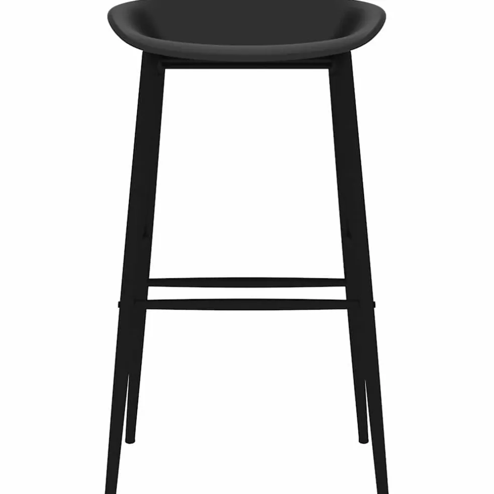 vidaXL Barstoelen 2 st zwart