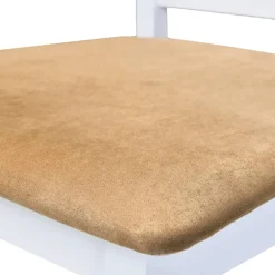 vidaXL Bartafel en 4 barstoelen set hout wit