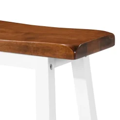 vidaXL Bartafel- en krukkenset massief hout 5-delig