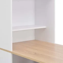 vidaXL Bartafel met kast 115x59x200 cm wit