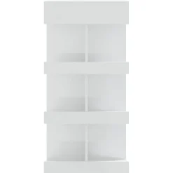 vidaXL Bartafel met opbergrek 100x50x101,5 cm hoogglans wit