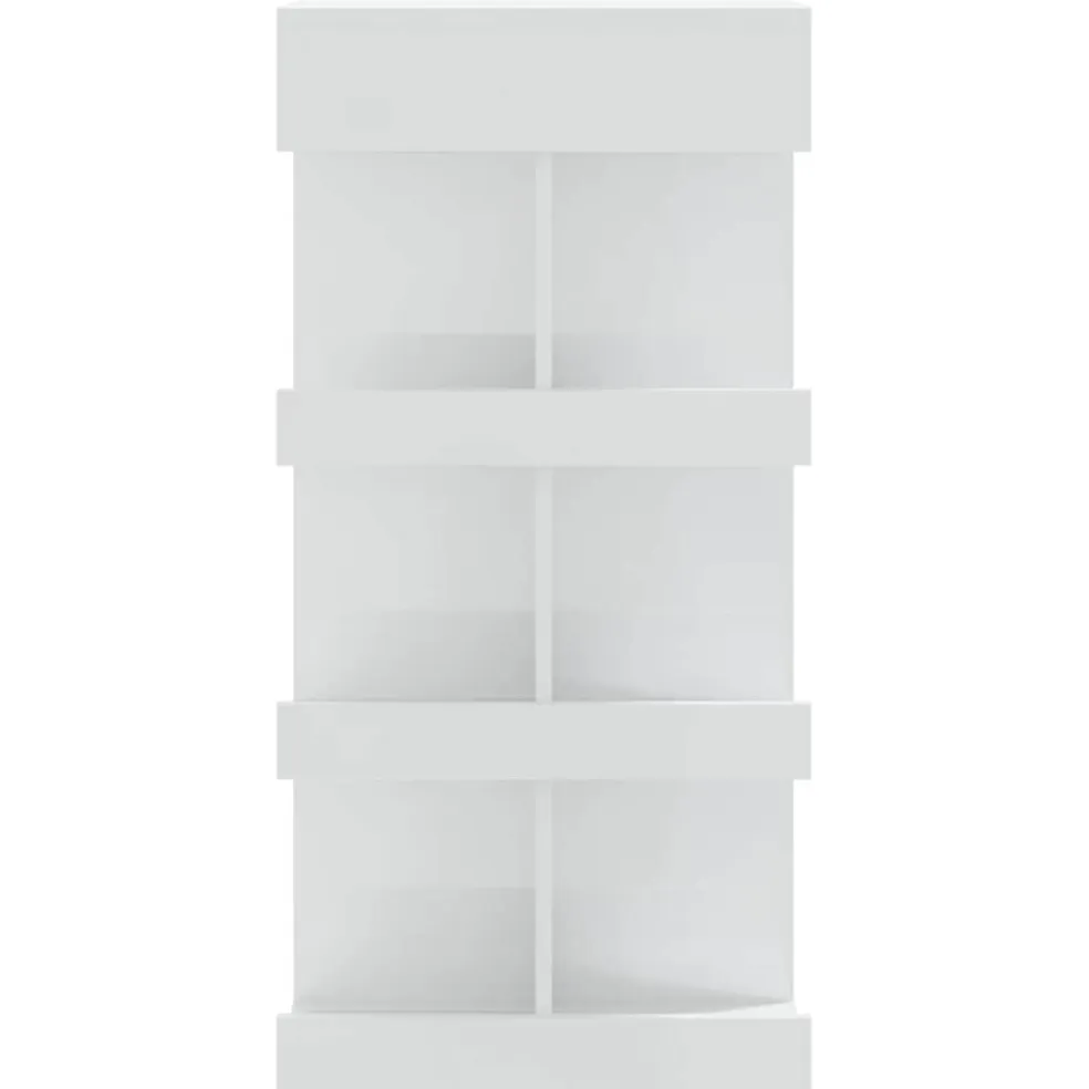 vidaXL Bartafel met opbergrek 100x50x101,5 cm hoogglans wit
