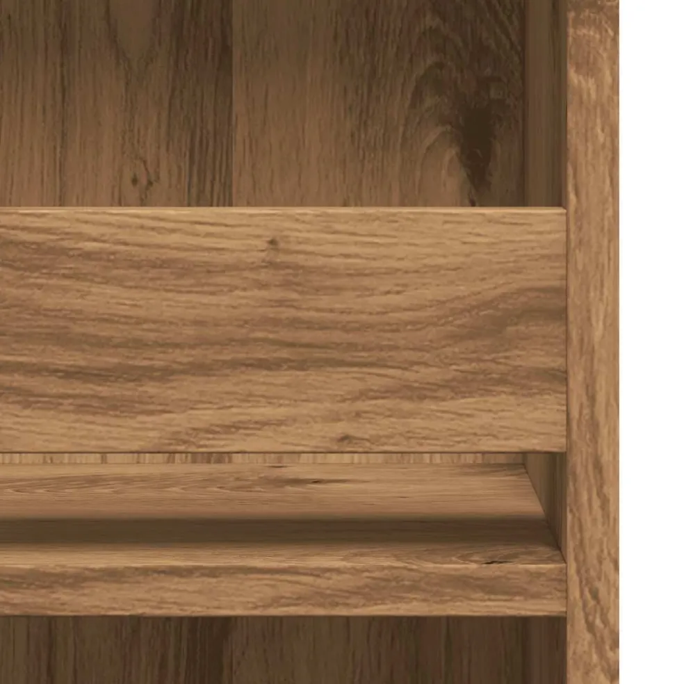 vidaXL Bartafel met opbergrek 102x50x103,5 cm artisanaal eikenkleurig
