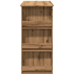 vidaXL Bartafel met opbergrek 102x50x103,5 cm artisanaal eikenkleurig