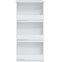 vidaXL Bartafel met opbergrek 102x50x103,5 cm bewerkt hout wit