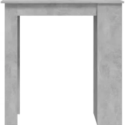vidaXL Bartafel met opbergrek 102x50x103,5 cm spaanplaat betongrijs