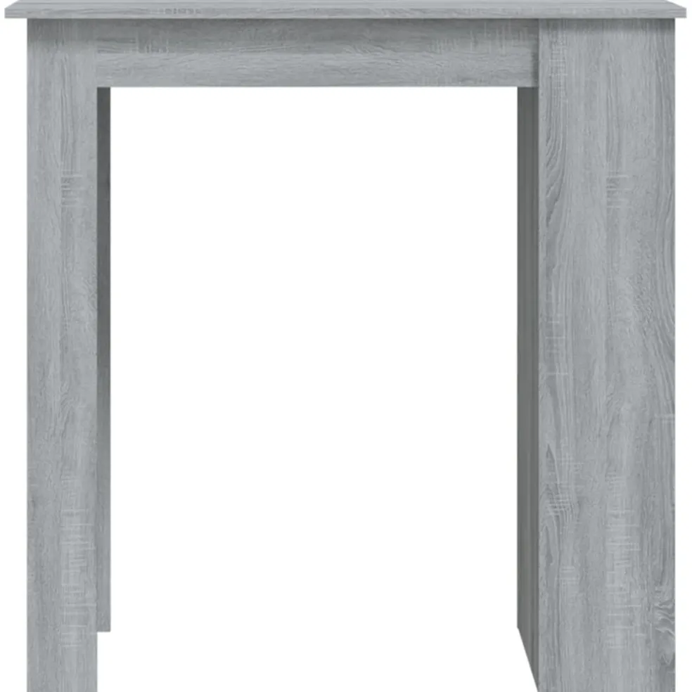 vidaXL Bartafel met opbergrek 102x50x103,5 cm hout grijs sonoma