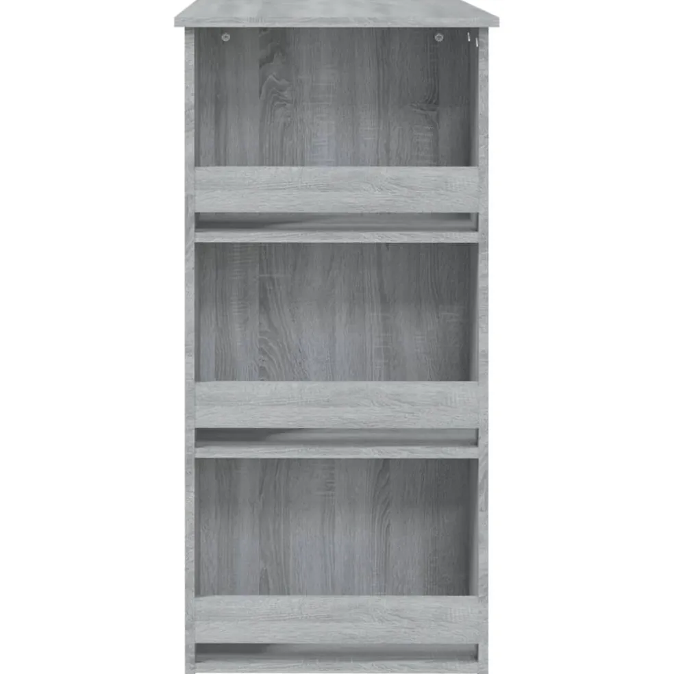 vidaXL Bartafel met opbergrek 102x50x103,5 cm hout grijs sonoma