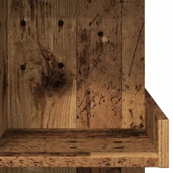 vidaXL Bartafel met opbergrek 100x48x101,5 cm oud houtkleurig