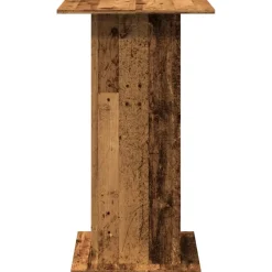 vidaXL Bartafel met opbergruimte 60x60x102 cm hout oud houtkleur