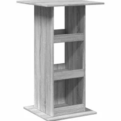vidaXL Bartafel met opbergruimte 60x60x102 cm hout grijs sonoma eiken