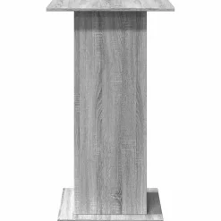 vidaXL Bartafel met opbergruimte 60x60x102 cm hout grijs sonoma eiken