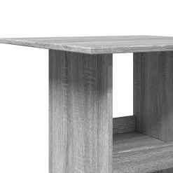 vidaXL Bartafel met opbergruimte 60x60x102 cm hout grijs sonoma eiken