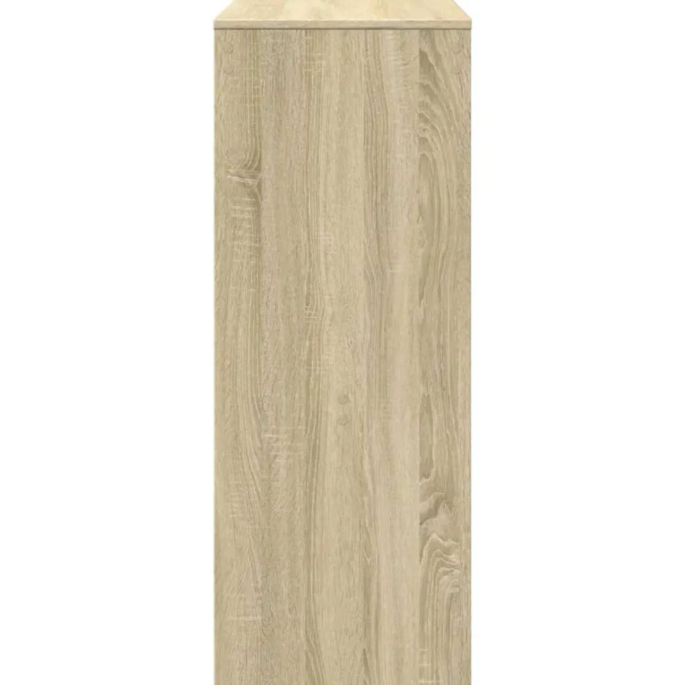 vidaXL Bartafel met rekken 90x40x103,5 cm hout sonoma eikenkleur