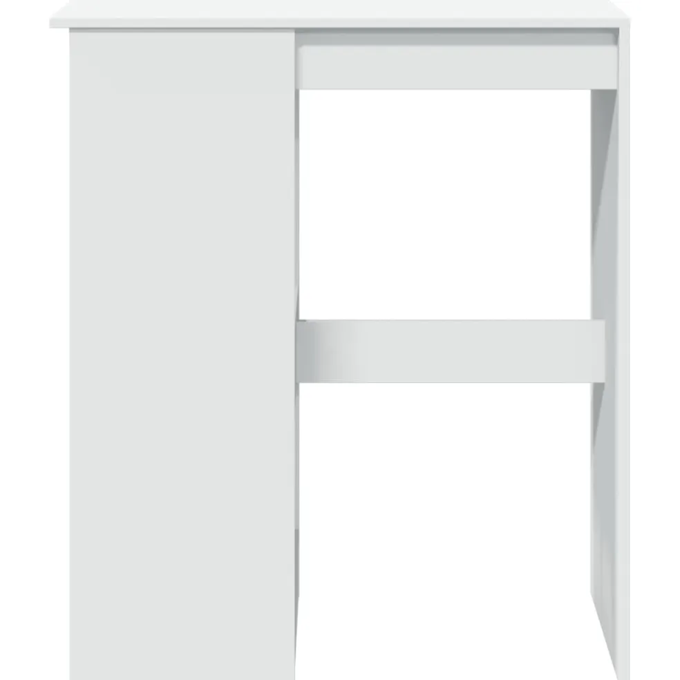 vidaXL Bartafel met rekken 90x47,5x103,5 cm bewerkt hout wit