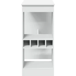 vidaXL Bartafel met rekken 90x47,5x103,5 cm bewerkt hout wit