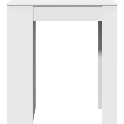 vidaXL Bartafel met rekken 95x47x103,5 cm bewerkt hout wit