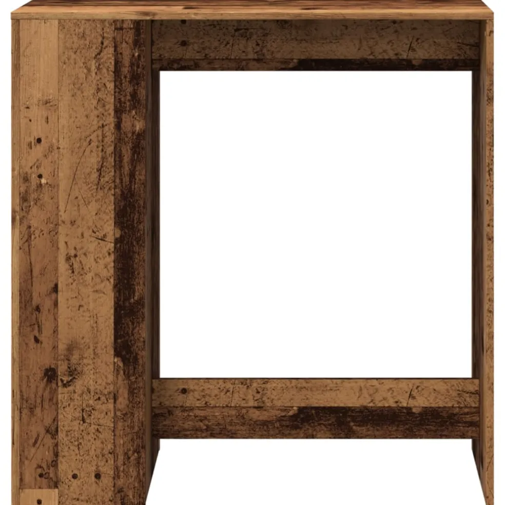 vidaXL Bartafel met rekken 101x40x103,5 cm bewerkt hout oud houtkleur
