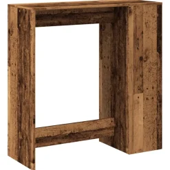 vidaXL Bartafel met rekken 101x40x103,5 cm bewerkt hout oud houtkleur
