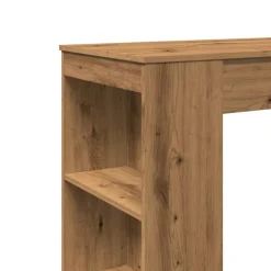 vidaXL Bartafel met rekken 95x47x103,5 cm hout artisanaal eikenkleur