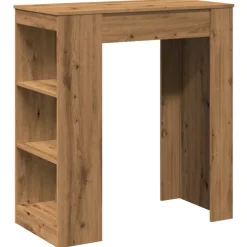 vidaXL Bartafel met rekken 95x47x103,5 cm hout artisanaal eikenkleur