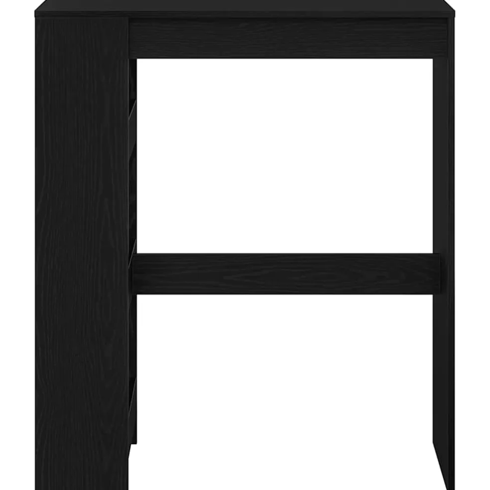 vidaXL Bartafel met rekken Zwarte eik 90x40x103,5 cm bewerkt hout