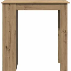 vidaXL Bartafel met schap 102x50x103,5cm bewerkt hout artisanaal eiken