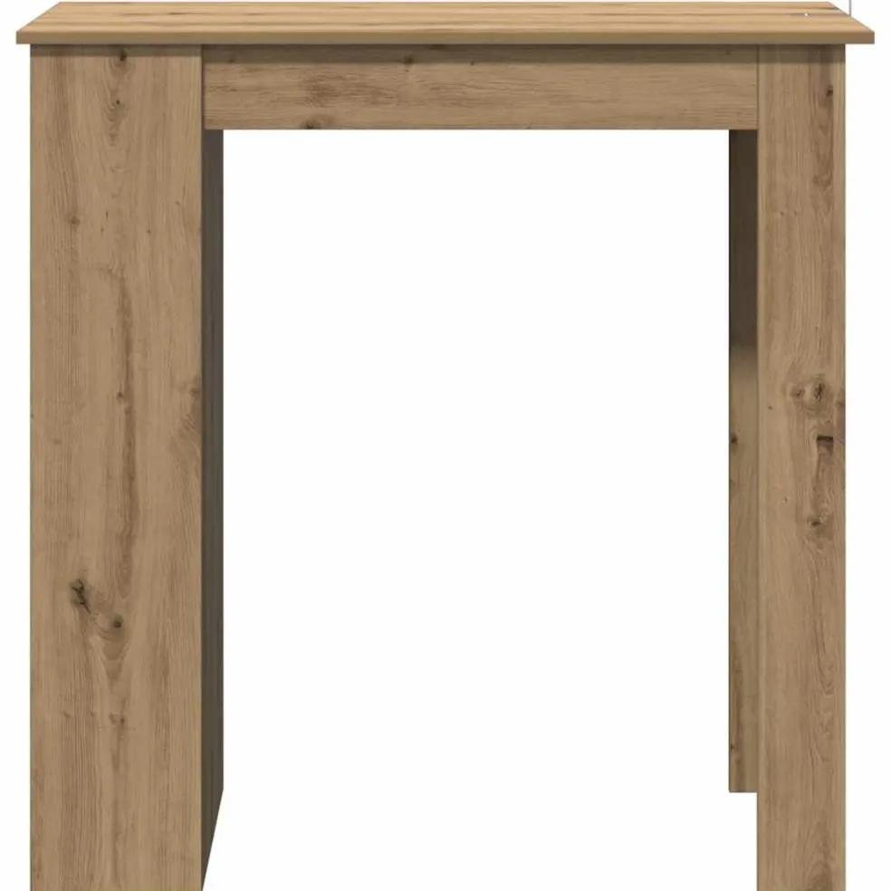 vidaXL Bartafel met schap 102x50x103,5cm bewerkt hout artisanaal eiken
