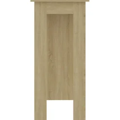 vidaXL Bartafel met schap 102x50x103,5 cm hout sonoma eikenkleur