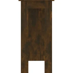 vidaXL Bartafel met schap 102x50x103,5 cm bewerkt hout gerookt eiken