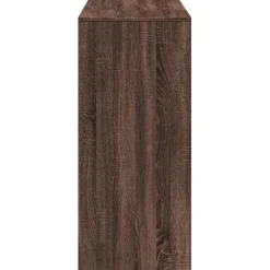 vidaXL Bartafel met schap 124x46x103,5 cm bewerkt hout bruin eiken