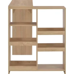 vidaXL Bartafel met verplaatsbaar schap 138x39x110 cm eikenkleurig