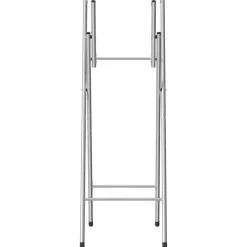 vidaXL Bartafelpoten inklapbaar 45x53x108 cm staal zilverkleurig