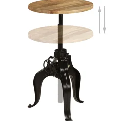 vidaXL Bartafel 60x(76-110) cm massief mangohout