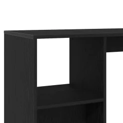 vidaXL Bartafel 124 x 46 x 103.5 cm Bewerkt hout Zwart Eiken