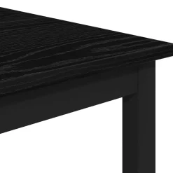 vidaXL Bartafel 52 x 52 x 90 cm Bewerkt hout Zwart eiken Rechthoekig
