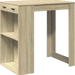 vidaXL Bartafel 102x70x103,5 cm bewerkt hout sonoma eikenkleurig