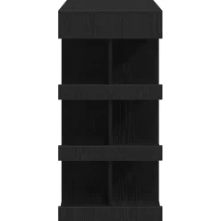 vidaXL Bartafel 100 x 48 x 101,5 cm Bewerkt hout Zwart Eiken