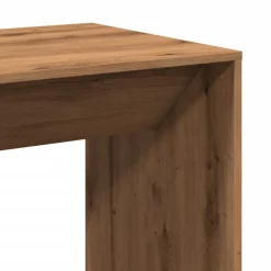 vidaXL Bartafel 51x50x103,5 cm bewerkt hout artisanaal eikenkleur